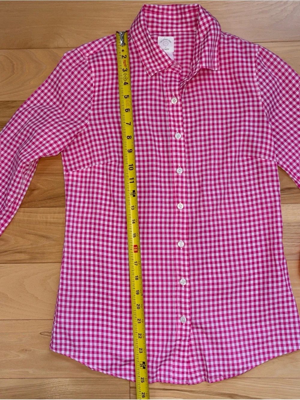 J. Crew Women’s XSmall The Perfect Shirt Pink Gingham Button-Down Shirt NO TAG